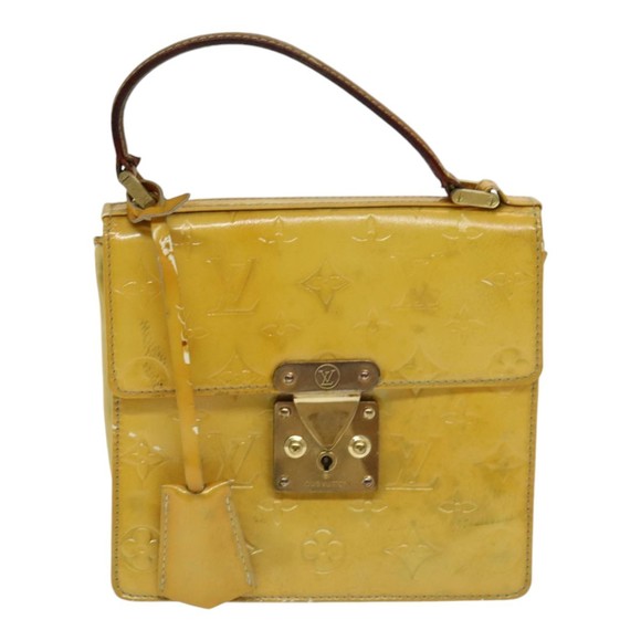 LOUIS VUITTON Monogram Vernis Spring Street Hand Bag Gris M91029 LV Auth 85434 - Picture 13 of 16